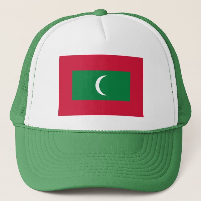 Maldives Flag Trucker Hat (Front)