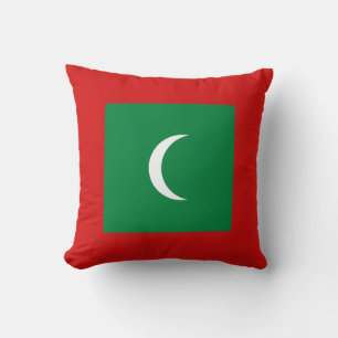 Maldives Flag x Flag Pillow