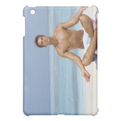 Maldives, Handsome young man meditating in a iPad Mini Case (Back)