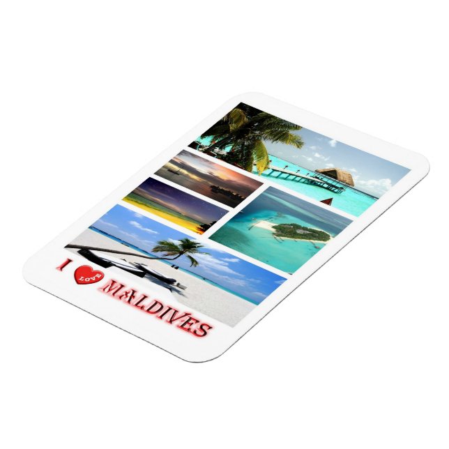 Maldives - I Love - Magnet (Left Side)
