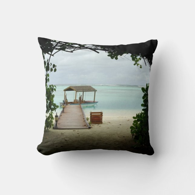 Maldives Island Boat Cushion (Front)