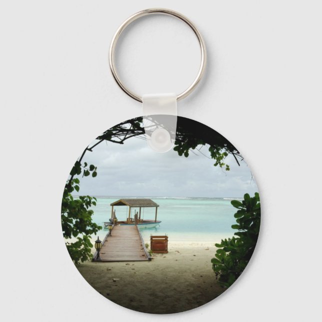 Maldives Island Boat Key Ring (Front)