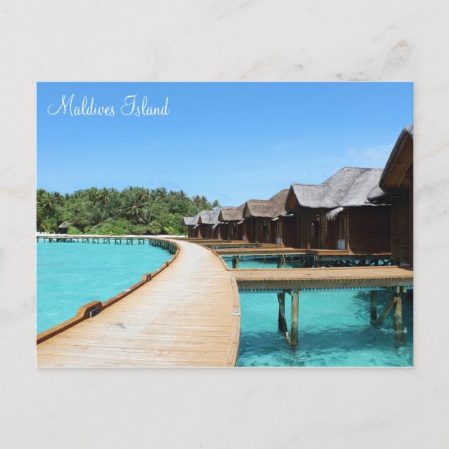 Maldives island romantic holiday by storeman. postcard (Front)