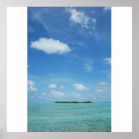 Maldives Island with gorgeous water/cloudscape