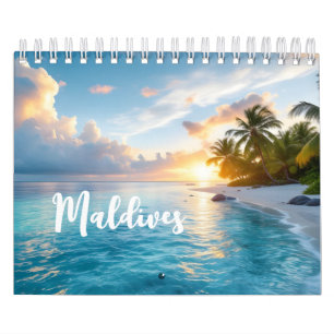 Maldives landscape calendar