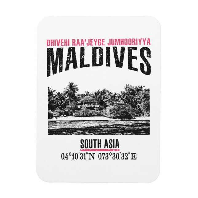 Maldives Magnet (Vertical)