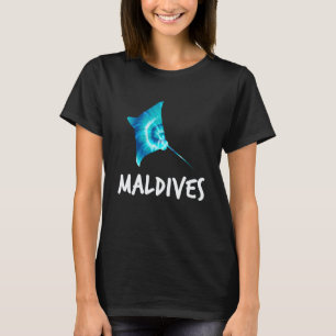 Maldives Manta Ray Design Scuba Diving Maldives Di T-Shirt