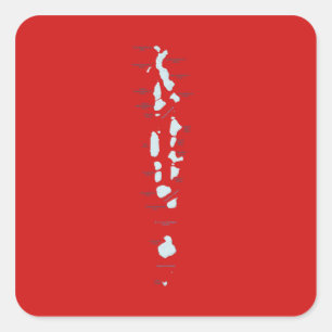 Maldives Map Sticker