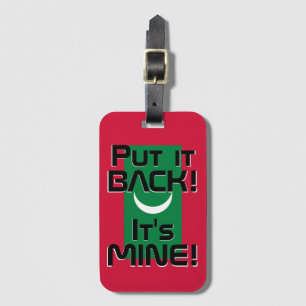 Maldives National Flag Funny Patriotic Luggage Tag