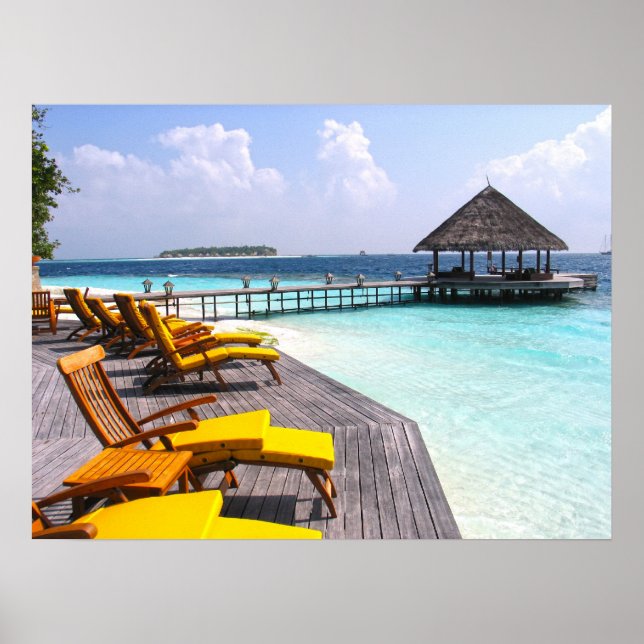 Maldives pier poster (Front)