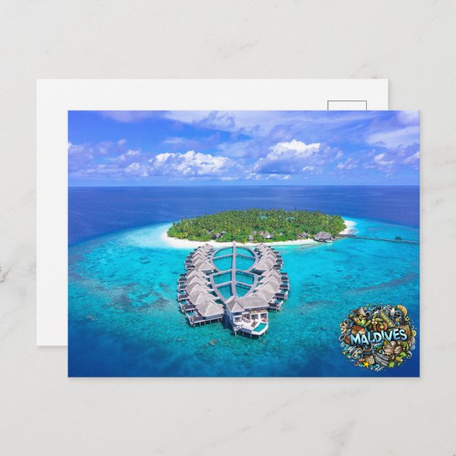 Maldives  postcard (Front/Back)
