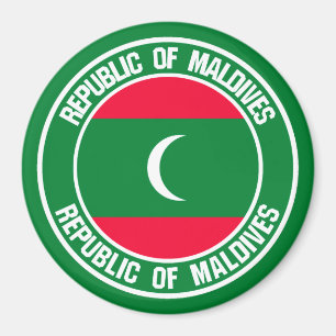 Maldives Round Emblem Magnet
