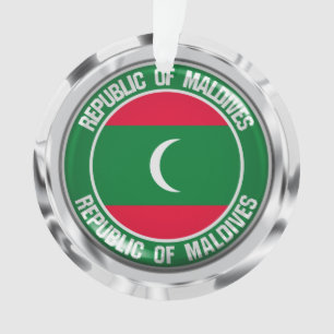 Maldives Round Emblem Ornament