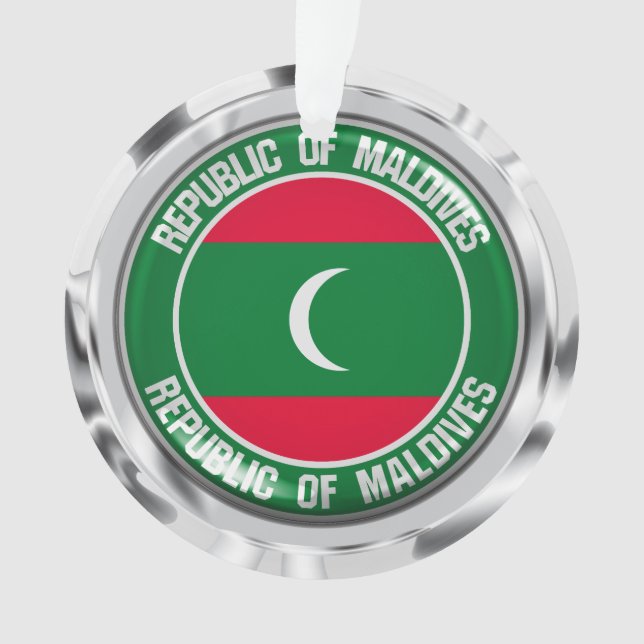 Maldives Round Emblem Ornament (Front)
