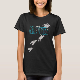Maldives Sea Turtles Scuba Diving With Turtles T-Shirt