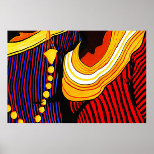 Maldives Traditional Dress Artwork Poster