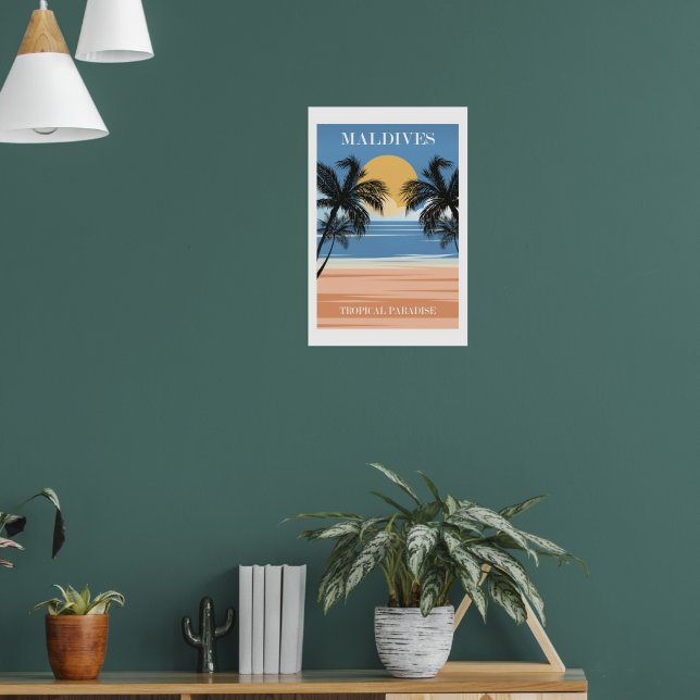 Maldives, Tropical Paradise Poster (Living Room 1)