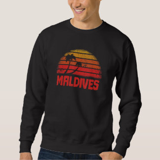 Maldives Vintage Retro  70s Throwback Sweatshirt