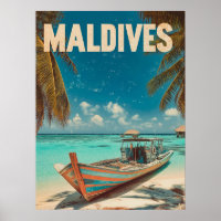 Maldives Vintage Tropical Beach - Ocean Travel