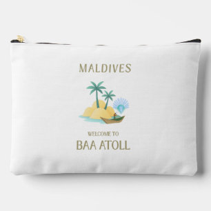 Maldives Welcome To Baa Atoll Luxury Resort Accessory Pouch