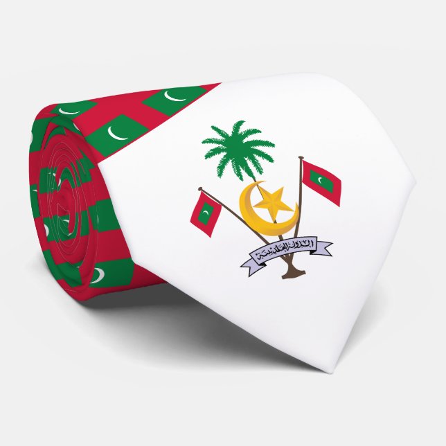 Maldivian Flag & Emblem, Flag of Maldives Tie (Rolled)