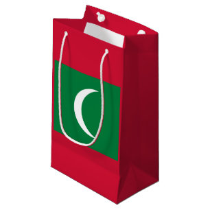 Maldivian flag small gift bag