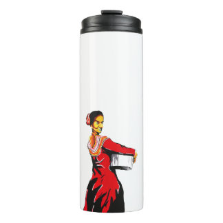 Maldivian Lady with Bandiyaa Thermal Tumbler