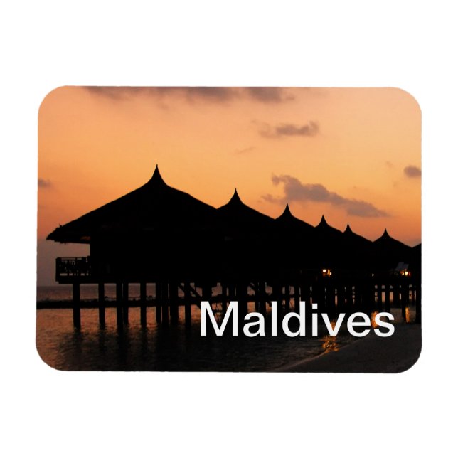 Maldivian resort magnet (Horizontal)