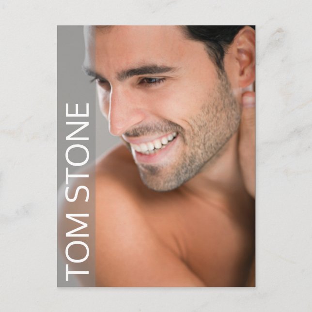 Male Acting Comp Cards Headshot Comp Template (Front)