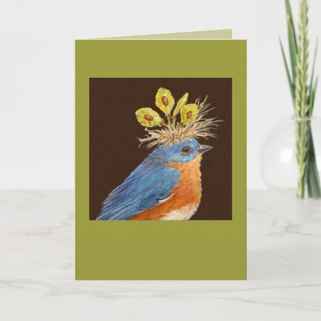 Male and female bluebirds card (Front)