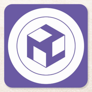 Male Antahkarana - Yang Antahkarana Square Paper Coaster