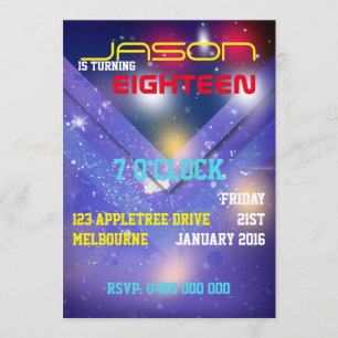 MALE BIRTHDAY INVITATION