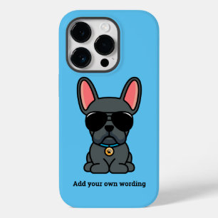 Male Blue French Bulldog Case-Mate iPhone Case