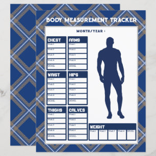 Male Body Measurements Tracker Weight Loss Chart