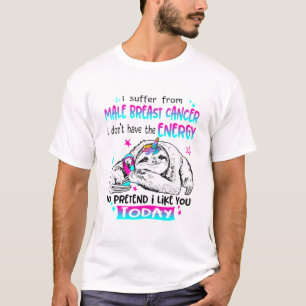 Male Breast Cancer Awareness Month Ribbon Gifts T-Shirt