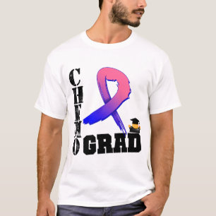 Male Breast Cancer Chemo Grad T-Shirt
