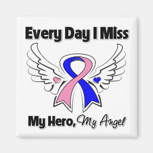 Male Breast Cancer Every Day I Miss My Hero Magnet