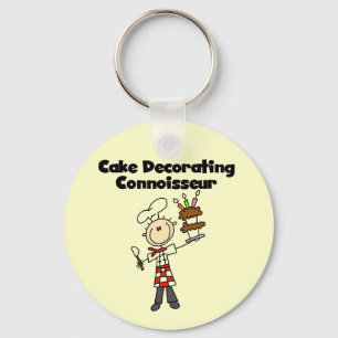 Male Cake Decorating Connoisseur Key Ring