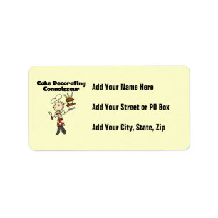 Male Cake Decorating Connoisseur Label