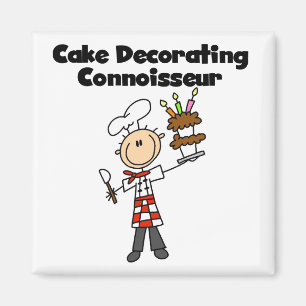 Male Cake Decorating Connoisseur Magnet