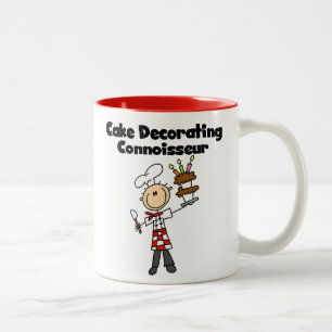Male Cake Decorating Connoisseur Two-Tone Coffee Mug