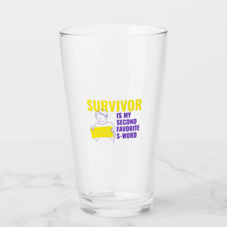 Male cancer survivor glass