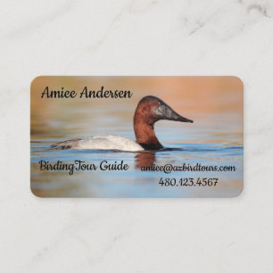 Male Canvasback Duck Business Card