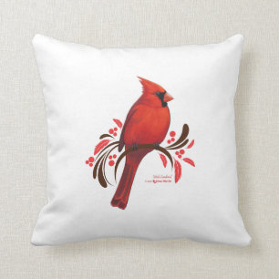 Male Cardinal Cushion