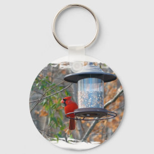 Male Cardinal Key Ring