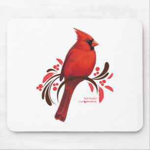 Male Cardinal Mouse Mat