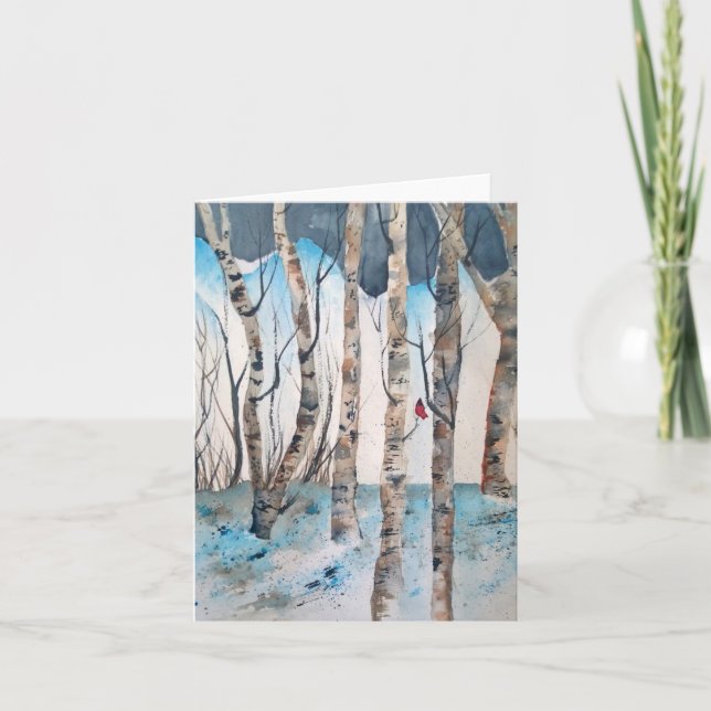 Male Cardinal Note Card (Front)