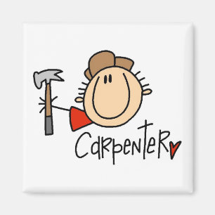 Male Carpenter Magnet