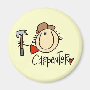 Male Carpenter Magnet
