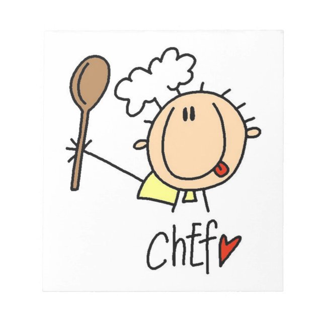 Male Chef Notepad (Front)